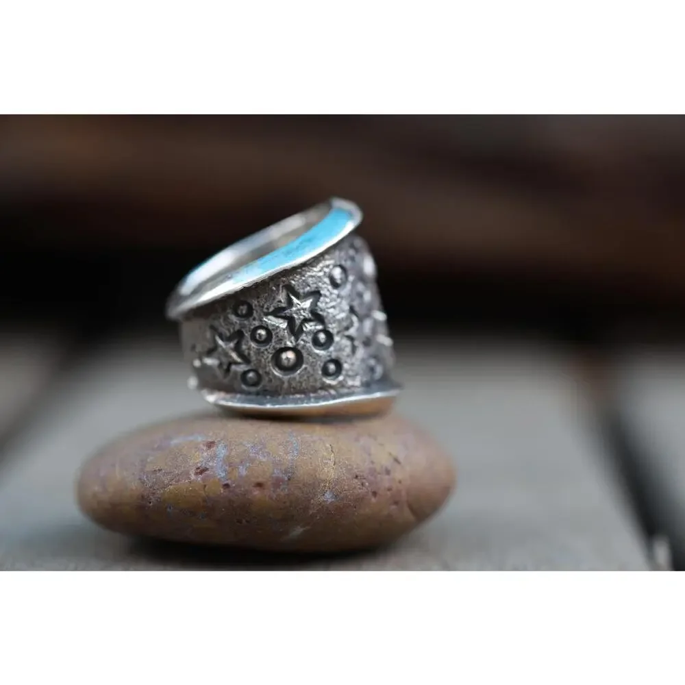 Kevin Yazzie Navajo | Tufa Cast Pueblo Cross Ring Size 8 | Native American